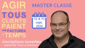 Lien inscription master class prévenir et remédier aux impayés clients