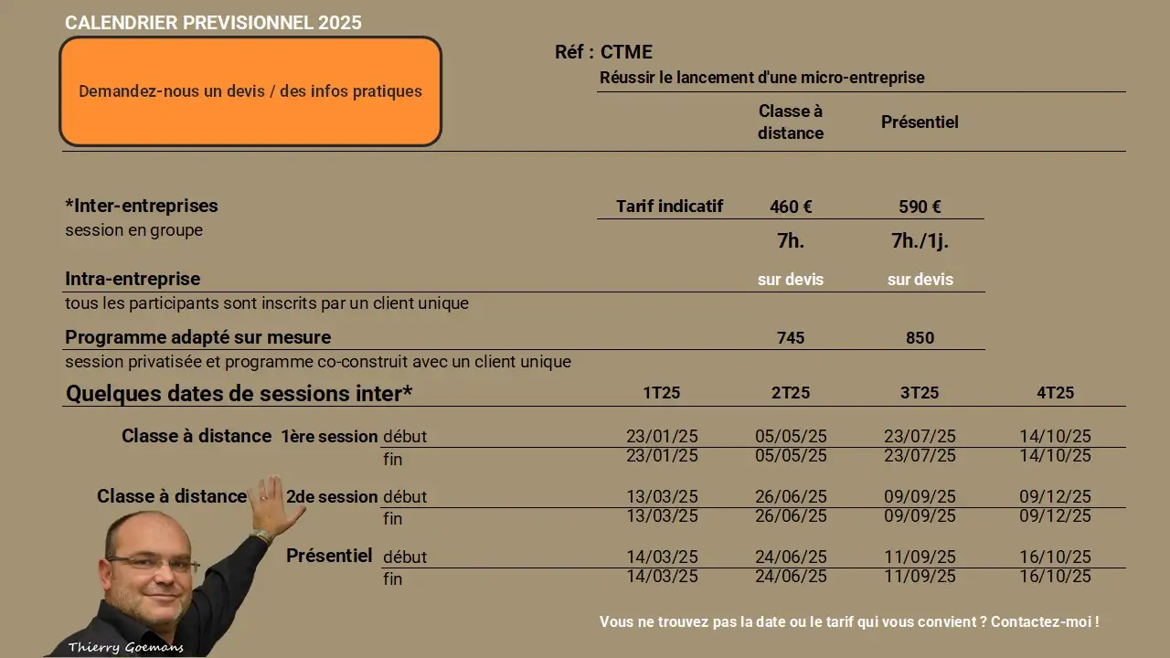 illustration tarif formations